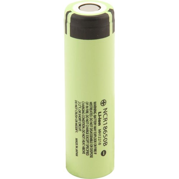 Batteria Industriale Ricaricabile Panasonic NCR18650B, 18650, Li-Ion, 3,7V, 3400Mah, Originale-image