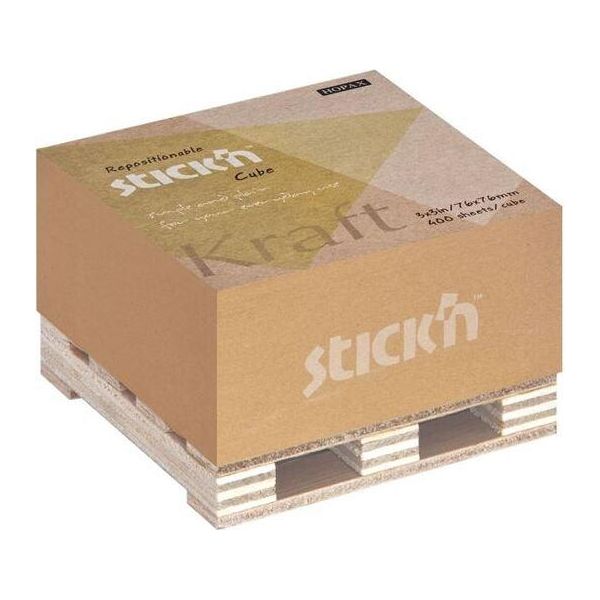 Hopax Kraft Pad Su Pallet, 76 X 76 Mm, Marrone-image