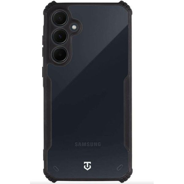 Copertura Tattica Quantum Stealth Per Samsung Galaxy A35 5G Trasparente/Nero-image