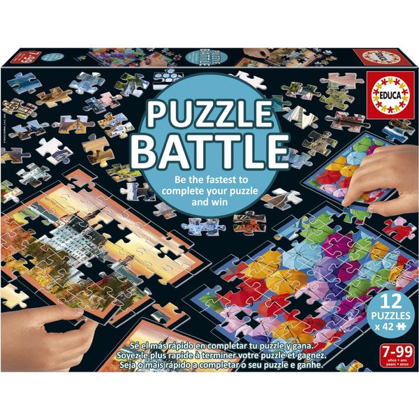 Puzzle - Educa - Battle Travel - 12 Puzzles - 42 Pieces - Travel And Maps Theme-image