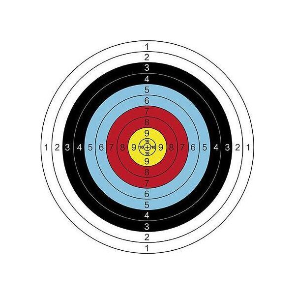Merco Archer Aim 60 Bersagli Da Tiro 10 Pezzi Confezione 1 Set-image