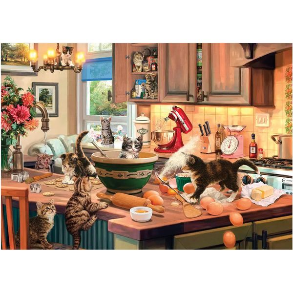 Puzzle Anatoliani Gatti In Cucina Xl 700 Pezzi-image