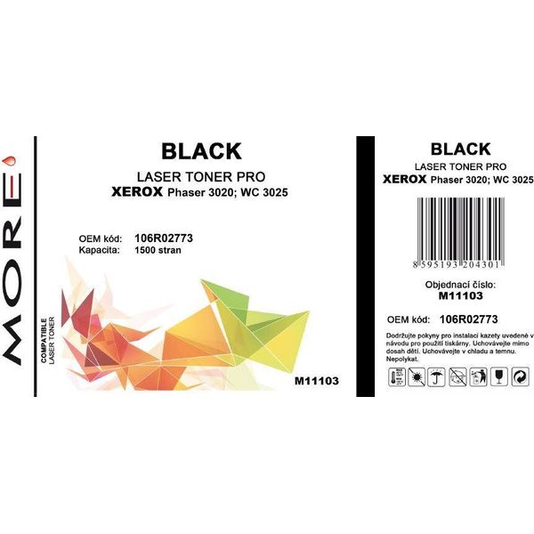 Toner Owa Armor Compatibile Con Xerox 106R02773, 1500Str, Nero/Nero-image