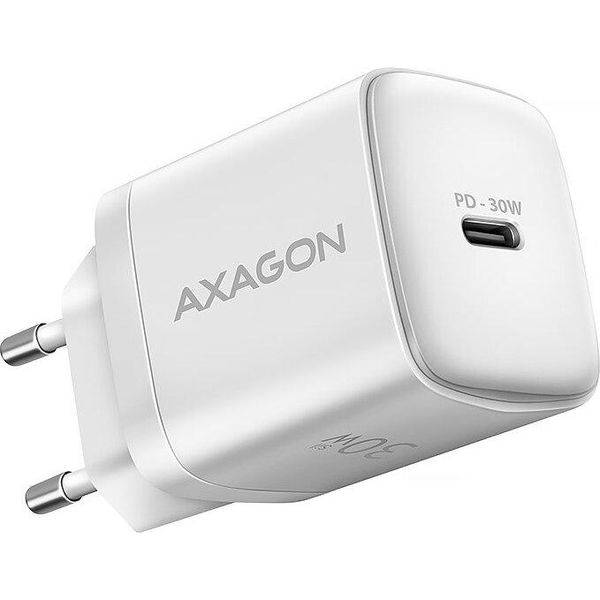 Axagon Axagon ACU-PD30W Caricatore Da Parete 1X QC3.0/AFC/FCP/PD Type-C 30W Bianco Telefono Cellulare, Smartphone, Smartwatch, Tablet, Ricarica Rapida Universale Ac Indoor-image