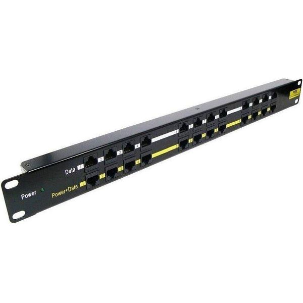 Pannello Patch Poe/Utp Cat.5E 12P/1U/Nero (Rack 19")"-image