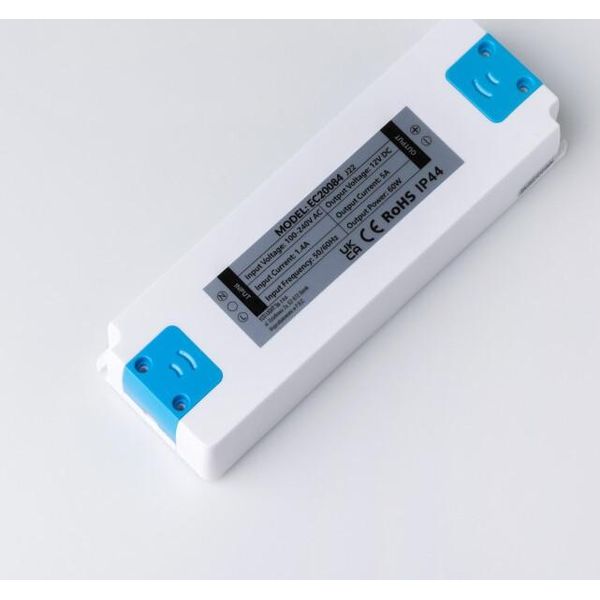 Alimentatore Per Mobili 60W 12V IP44 185X64X22 Ecolight EC20084-image