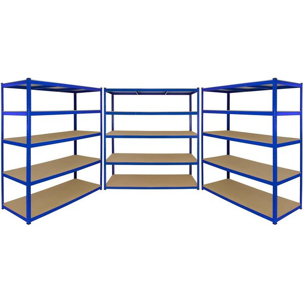 3 X T-Rax Scaffali Per Impieghi Gravosi Scaffali Per Magazzini Scaffali Per Garage Scaffali Per Officina Scaffali Per Officine-image