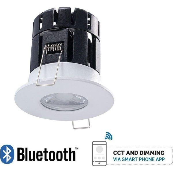 V-TAC Apparecchio Led 10W Bluetooth Bianco Dimmerabile IP65 VT-7710D Caldo-Freddo 850Lm-image