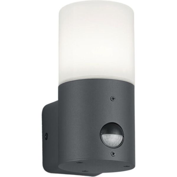 Trio-Leuchten Hoosic Applique Bh 8,50X17,50 Cm Grigio Lampada Da Parete-image