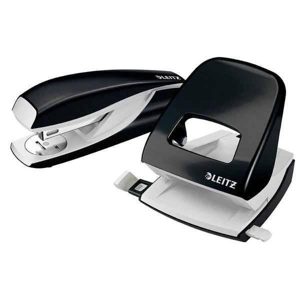 Leitz 5095-10-95 Leitz HeftgeräT- & Locher-Set Nexxt Wow, Schwarz-Metallic-image