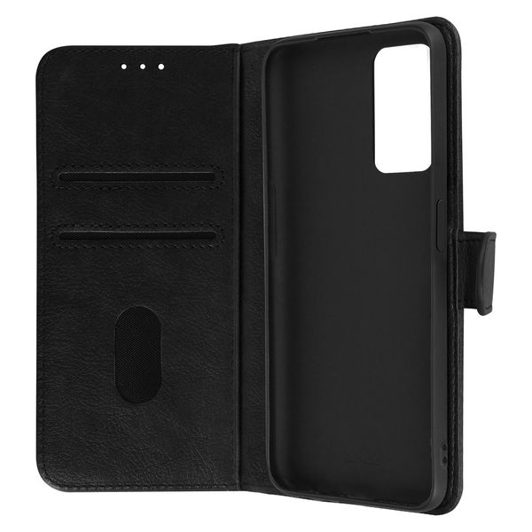 Avizar, Custodia In Pelle Finta Con Funzione Di Supporto Per Oppo Reno 6 5G, Nero-image