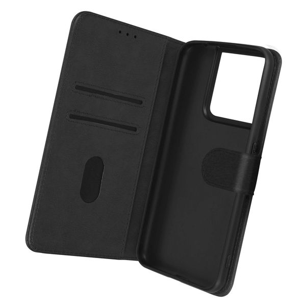 Avizar, Custodia In Pelle Finta Con Funzione Di Supporto Per Oppo Reno 8 5G, Nero-image