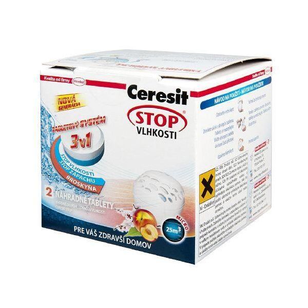 Ceresit Moisture Absorber Confezione Di Ricarica 2X300G Profumo Di Frutta Aria Ambiente-image