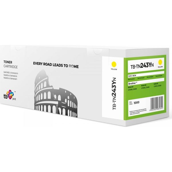 Tb Print Toner For Brother TB243 Y TB-TN243YN Ye 100% New-image