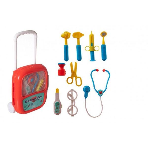 Teddies Kit Medico/Medico In Plastica Con Stetoscopio A Batteria In Valigetta Di Plastica-image