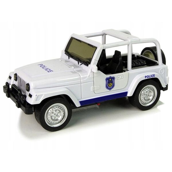 Auto Della Polizia Fuoristrada Bianca-image