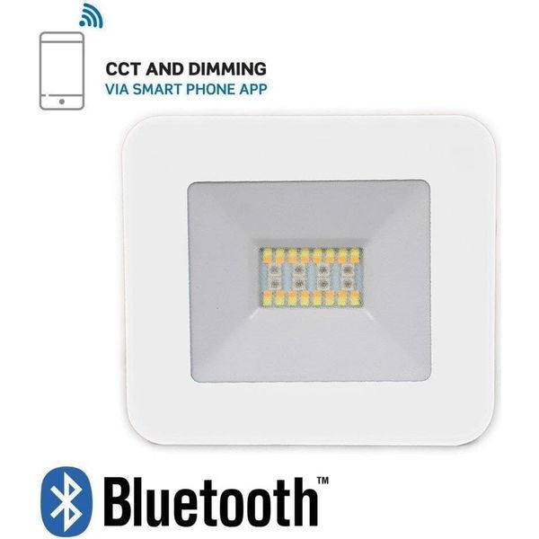 Proiettore Alogeno A Led V-TAC 20W Bluetooth White Dimmerabile Rgb IP65 VT-5020 1400Lm-image