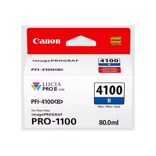 Original Canon Imageprograf Pro 1100 (6786C001 / PFI-4100B) Druckerpatrone Blau-image