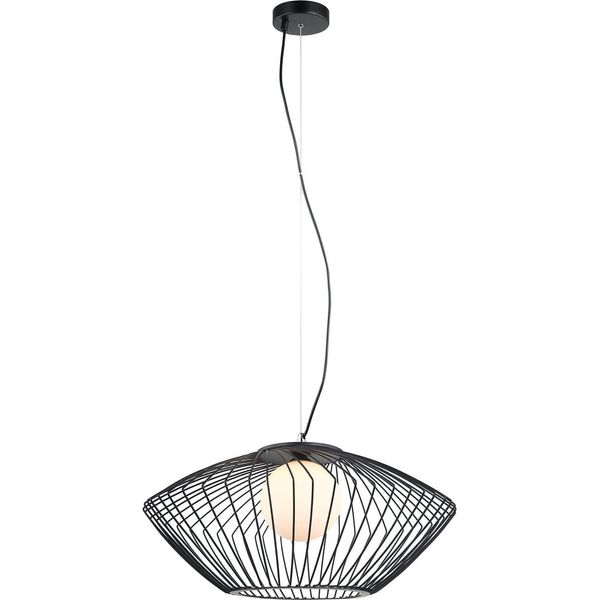 Italux Zeno, Lampada A Sospensione Moderna In Nero MDM-3844-1 Bk-image