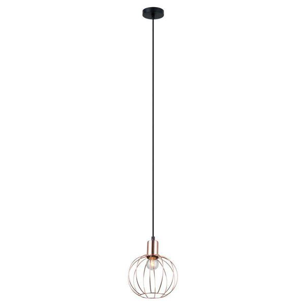 Italux Gervais Lampada A Sospensione Industriale Nera MDM-3344/1 Bk+Cop-image