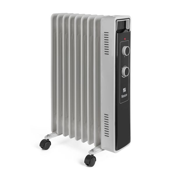 Radiatore Olio G21 Vesuv Bianco, 9 Alette, 2000 W-image