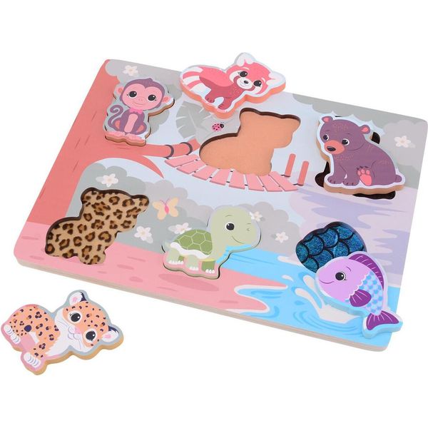 Il Puzzle In Legno Della Famiglia Wildies Feel & Touch-image