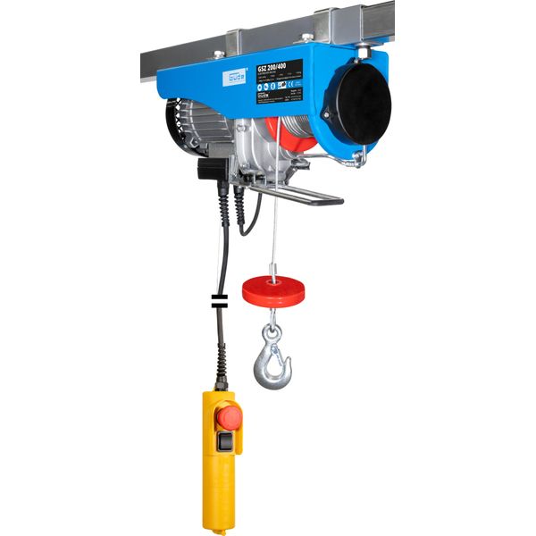 GÜDe Paranco Elettrico A Catena Blocco Puleggia Paranco A Fune 400Kg 750 W Gsz 200/400-image