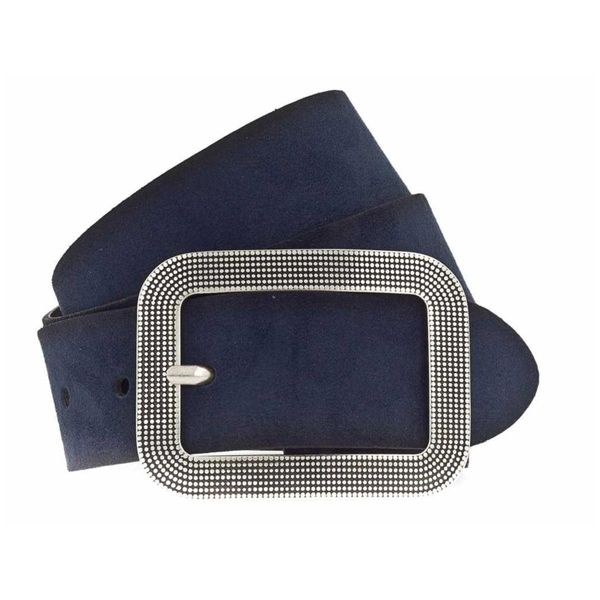 Vanzetti Pelle Cintura Classics 40Mm Suede Belt W75 Marine Blu-image