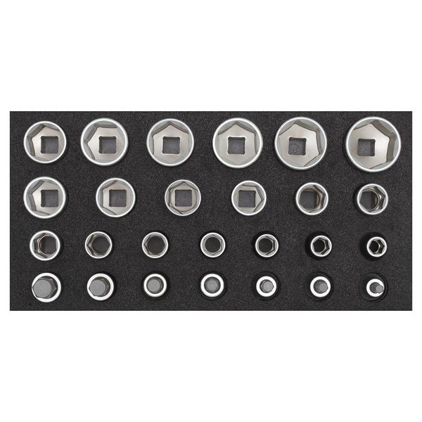 Gedore Red R22150009 Set Di Chiavi A Bussola 1/2" 2/6 Ct Modulo 26 Pezzi, 3301708"-image