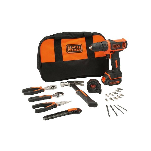 Black & Decker BDCDC18HTSA-QW Chiave Per Trapano Nera, Arancione-image
