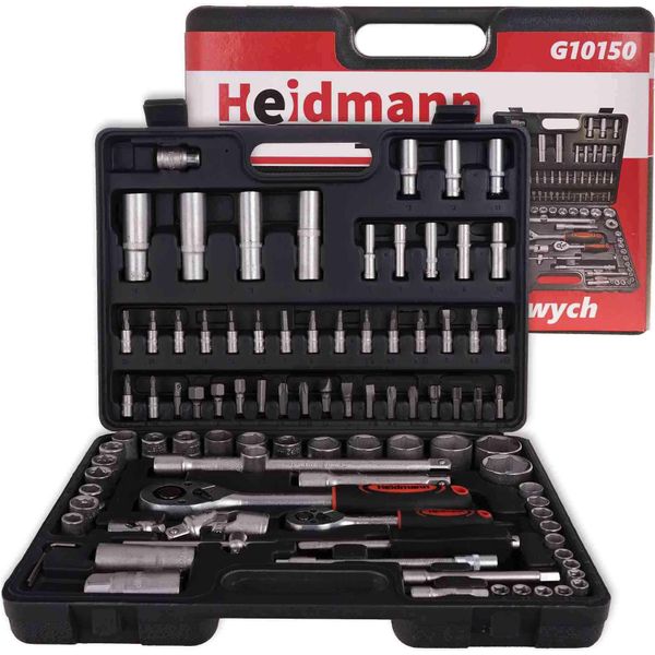 Geko G10150 - Set Di Chiavi A Bussola Con Cricchetto (94 Pezzi, 1/4"), Multicolore"-image