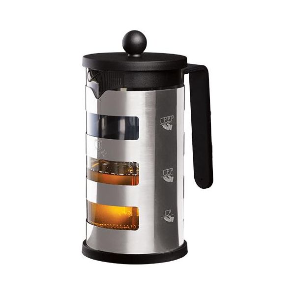 Teiera E Caffettiera French Press 1 L Black Silver Collection Berlingerhaus BH-7807-image