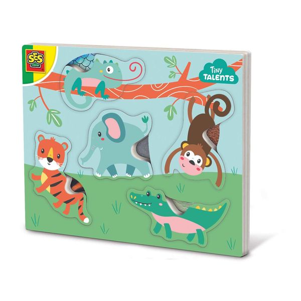 Ses Creative - Animal Sensory Puzzle - Animals - Blue - 12 Months - Baby - Outdoors-image