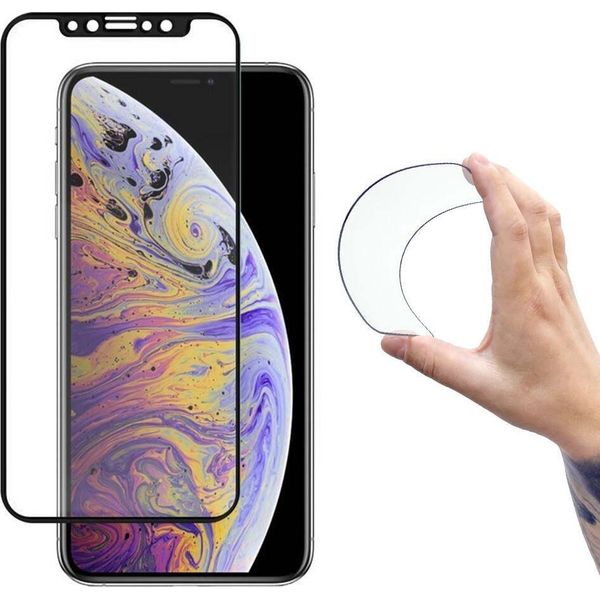 Wozinsky Full Cover Flexi Nano Foil Glass Con Cornice Iphone 14 Plus / 13 Pro Max Trasparente-image