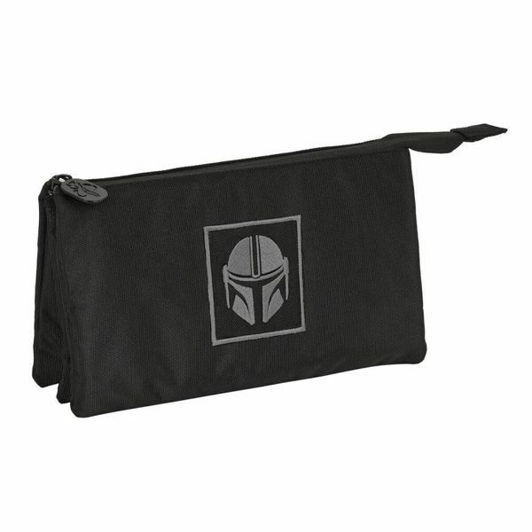 Custodia Tripla Multiuso The Mandalorian Black (22 X 12 X 3 Cm)-image
