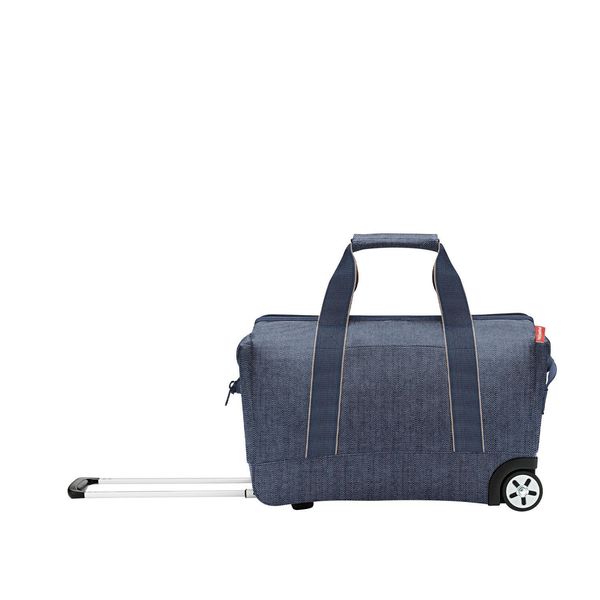 Reisenthel Carrello Borsa Da Viaggio Allrounder Trolley Herringbone Dark Blue Blu Scuro-image