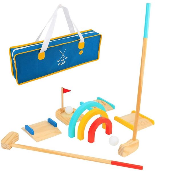 Set Da Golf In Legno Tooky Toy 13 Pezzi-image
