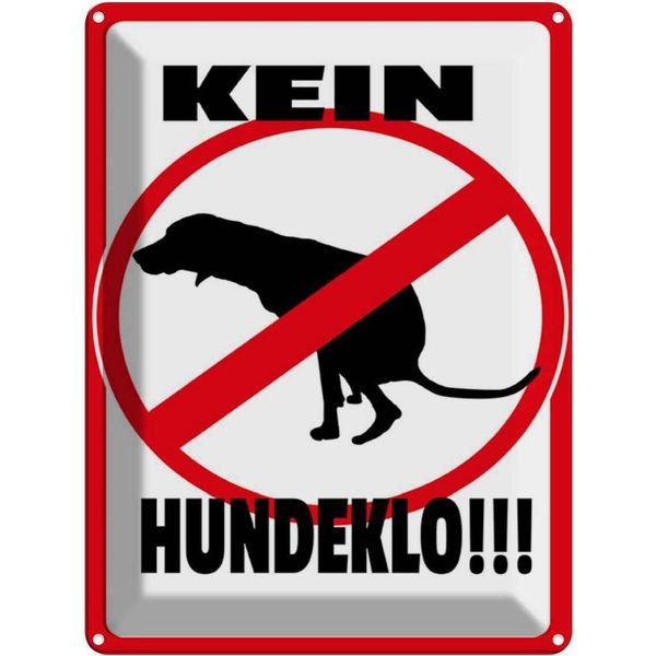 Vianmo Insegna Di Latta 40X30 Cm Kein Hundeklo Tiere Hund-image