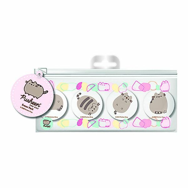 Piramide Pusheen Gomme Botaniche 4 Unità Rosa Rosa Taglia Unica-image