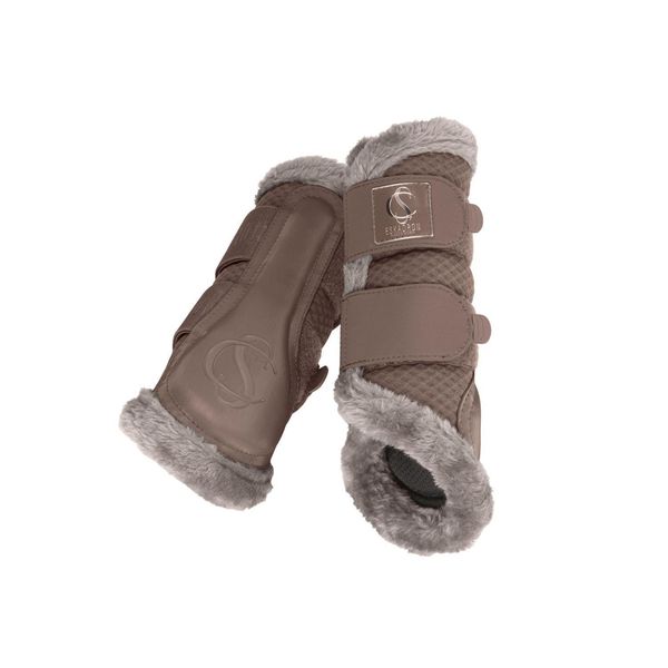 Eskadron Gamaschen Mesh Fauxfur Smoke Taupe Classic Sports 24, GrößE:Xl-image
