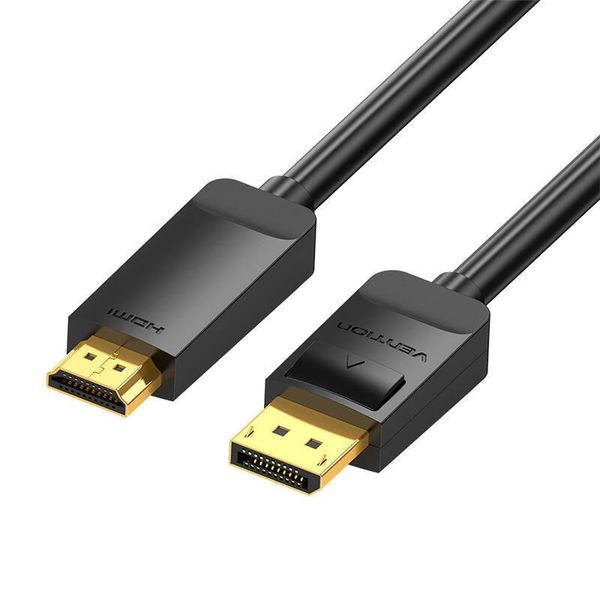 Vention Hagbi/ Displayport Maschio - Hdmi 4K Maschio/ 3 M/ Cavo Convertitore Nero-image