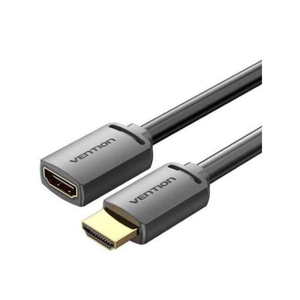 Cavo Di Prolunga Da Hdmi 2.0 Maschio A Hdmi 2.0 Femmina Vention Ahcbf 1M, 4K 60Hz, (Nero)-image