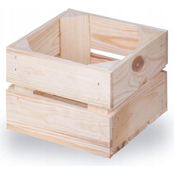 Nuove Cassette Per La Frutta Cassette Di Legno Cassette Per Il Vino Cassette Per Le Mele Naturale 22X20X15Cm-image