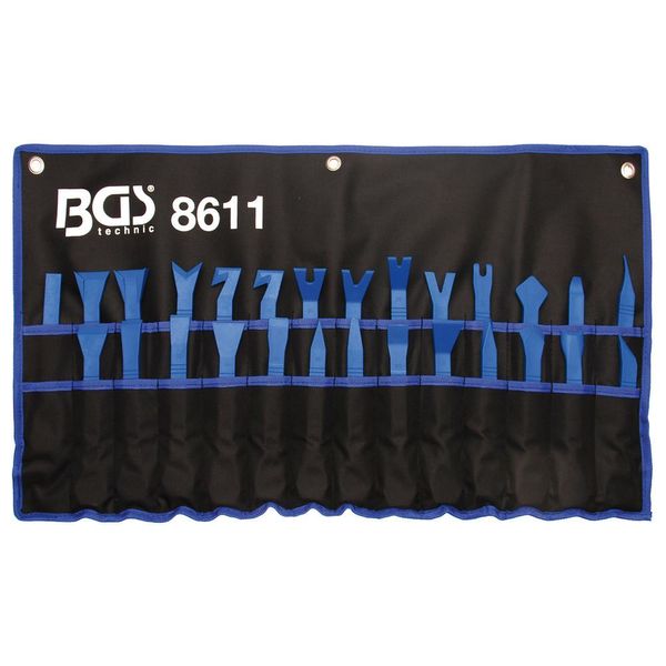 Bgs 8611 | Set Di Cunei / Raschietti Per Modanature | 27 Pezzi | Attrezzo A Leva | Attrezzo Per Lo Sgancio / Rimozione Di Rivestimenti Di Porte, Rivestimenti Interni, Strisce Di Rivestimento-image