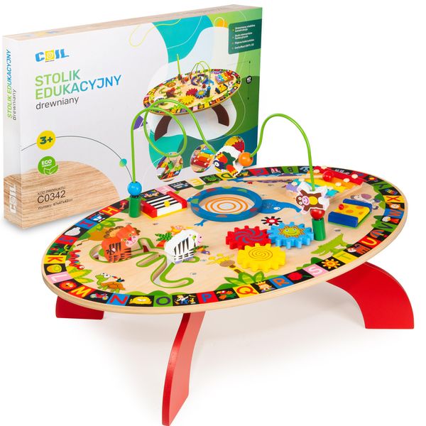 Tavolo Da Gioco Coil, Tavolo Sensoriale, Tavolo Per Bambini, Giocattolo Educativo, Tavolo Educativo, Allenatore Di Abilità Motorie, Tavolo Di Attività, Tamburo, Parti Mobili, Cimbali, Da 12 Mesi-image