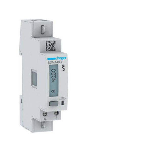 Contatore Di Energia Monofase, Diretto 40A, 1M, Mbus, Mid ECM140D Hager-image