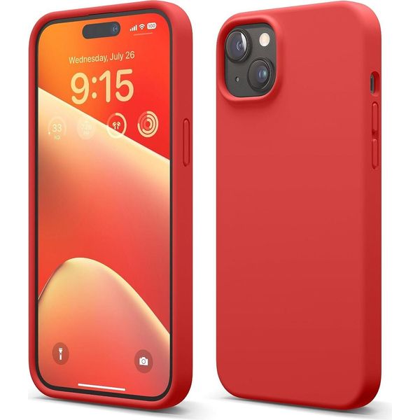 Custodia Elago In Silicone Premium Per Iphone 15 Plus Rosso-image