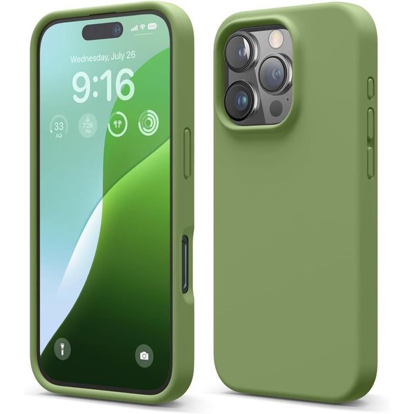 Custodia Elago In Silicone Premium Per Iphone 16 Pro Verde Cedro-image