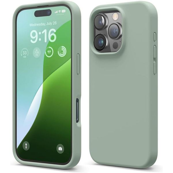 Custodia Elago Premium In Silicone Per Iphone 16 Pro Verde Kaki-image