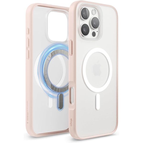 Elago Magsafe Hybrid Clear Case Pre Iphone 16 Pro Max Soft Feeling Clear / Lovely Pink-image